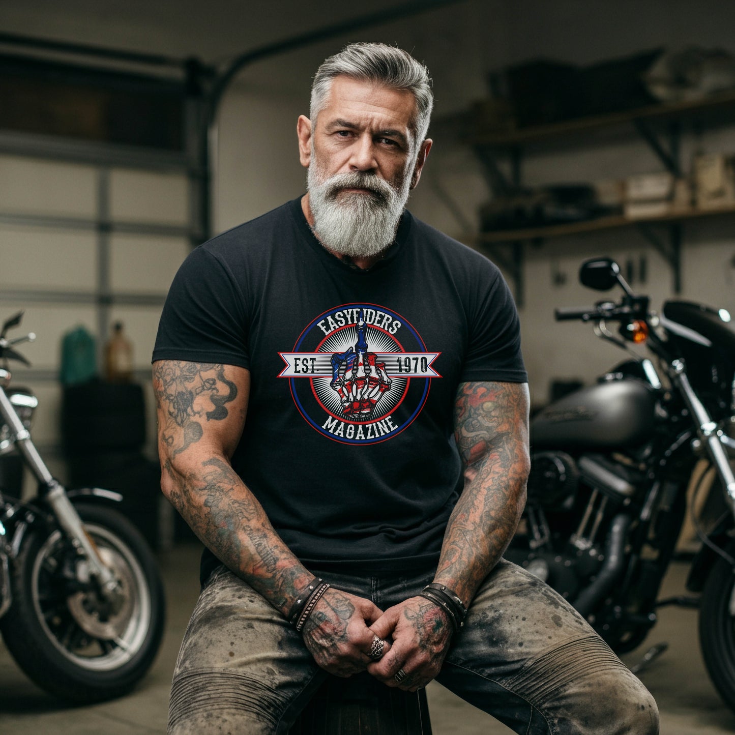Easyriders Red White and Blue To the BONE